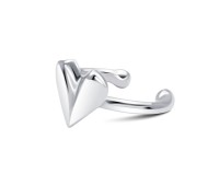 Heart Silver Ear Cuff EC-1369